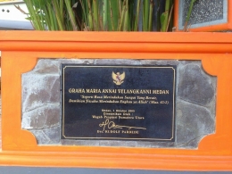 Image: Prasasti peresmian Gereja tahun 2005 (by Merza Gamal)