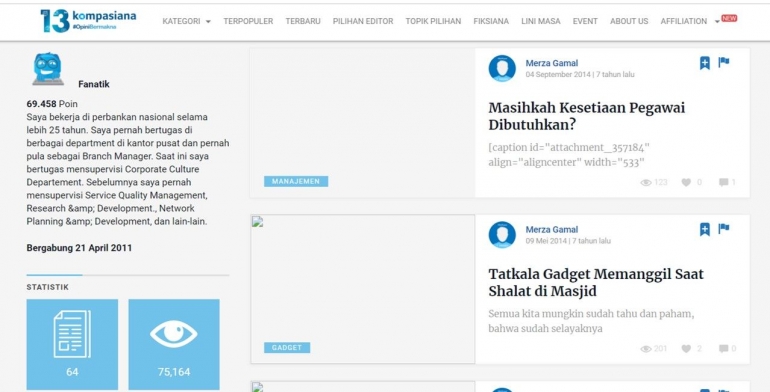 Image: Account Kompasiana Merza Gamal 21 April 2011