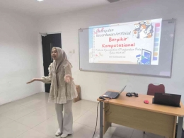 Ibu Rizka Tetap Semangat Bikin Kelas tambah Ceria Dok FTUMJ Mas Fauzan