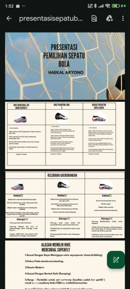 Screenshoot Hsil Presentasi Haekal, Dok Pribadi Jody Aryono