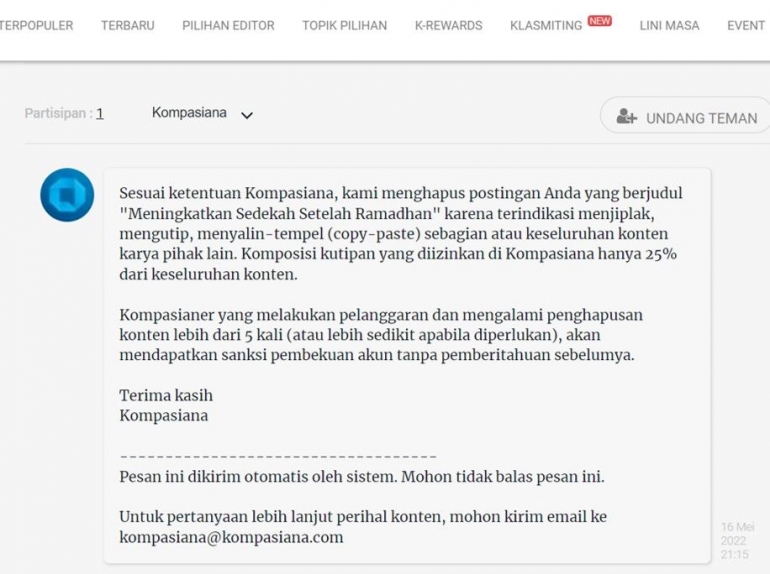 Image: Peringatan ke-3 dalam 2 hari ini