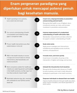 Image: Enam pergeseran paradigma yang diperlukan untuk mencapai potensi penuh kesehatan (File by Merza Gamal)