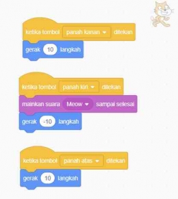 Baris Program Scratch Sederhana Bahkan Bagi Orang awam , Sumber : Dokumentasi Jody Aryono
