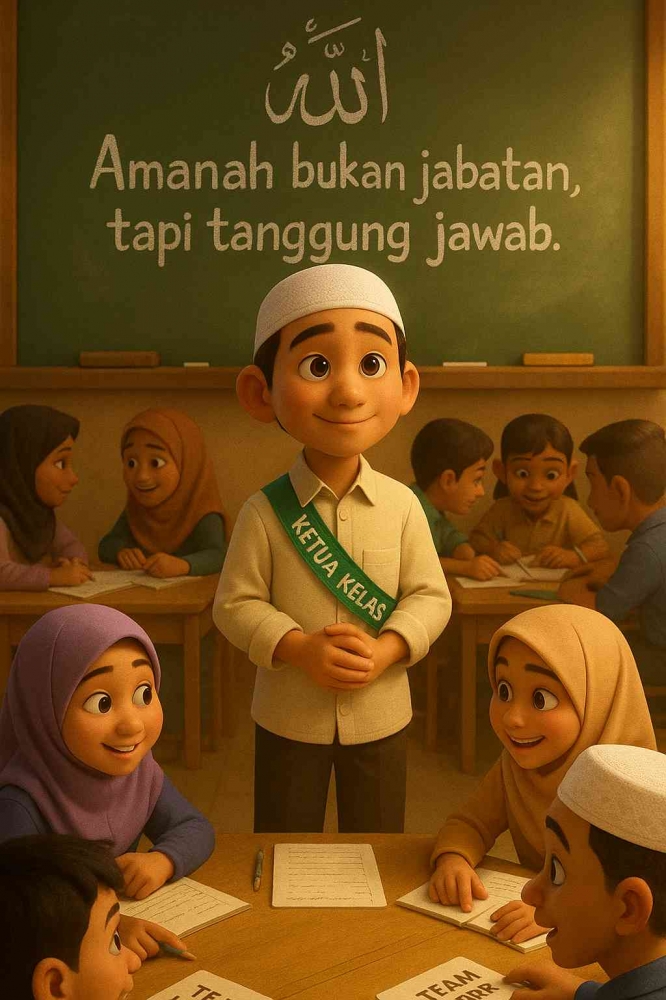 Image Ketua Kelas : AI Image Generated  ChatGPT4o Prompt By Jody Aryono